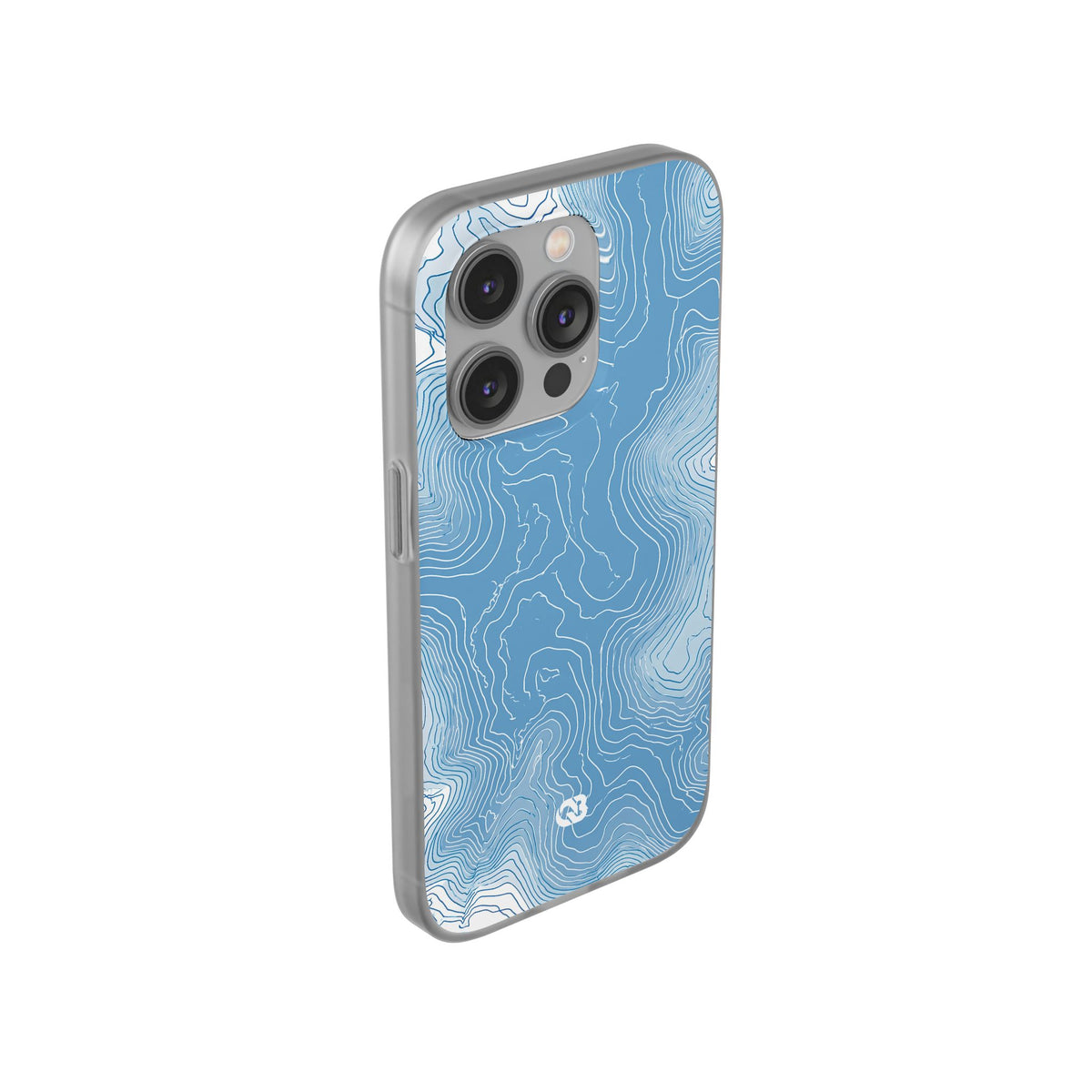 Glacial Basin Topo · Lite Phone Case for iPhone ·  Blue