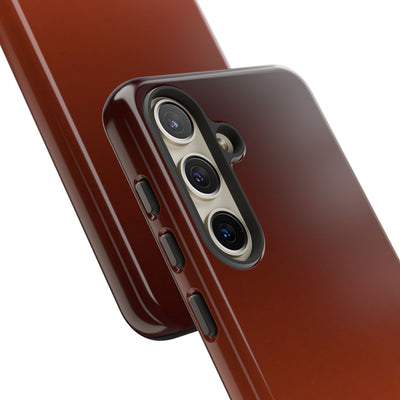 Orange Tough Phone Case for Samsung - Obsidian Ember Fade