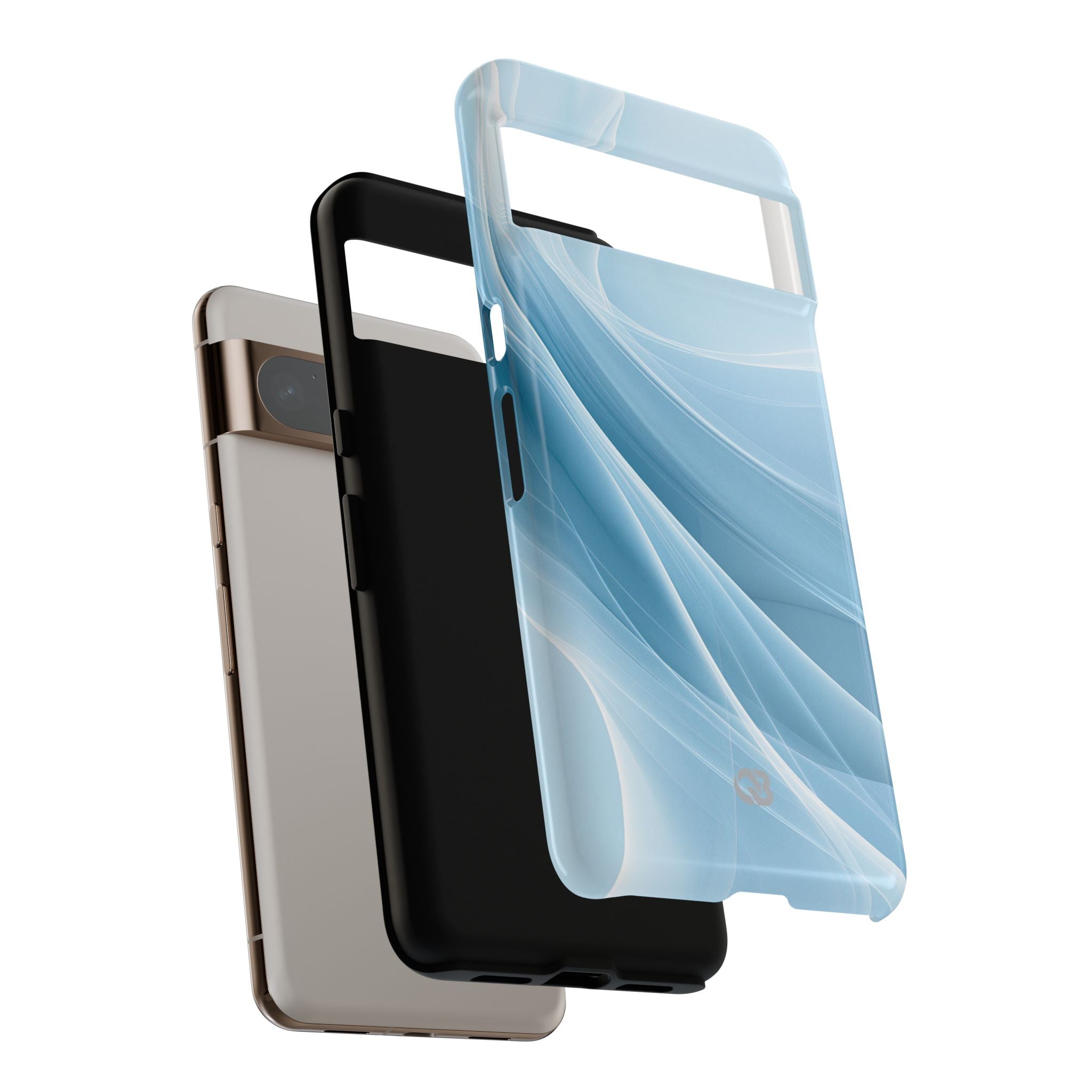 Blue Tough Phone Case for Google Pixel - Arctic Silk Drift