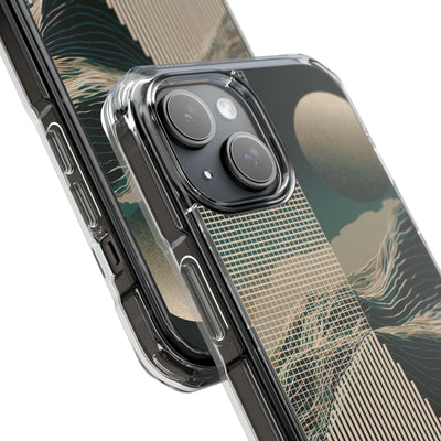 Green Impact MagSafe Phone Case for iPhone - Lunar Moss Topography