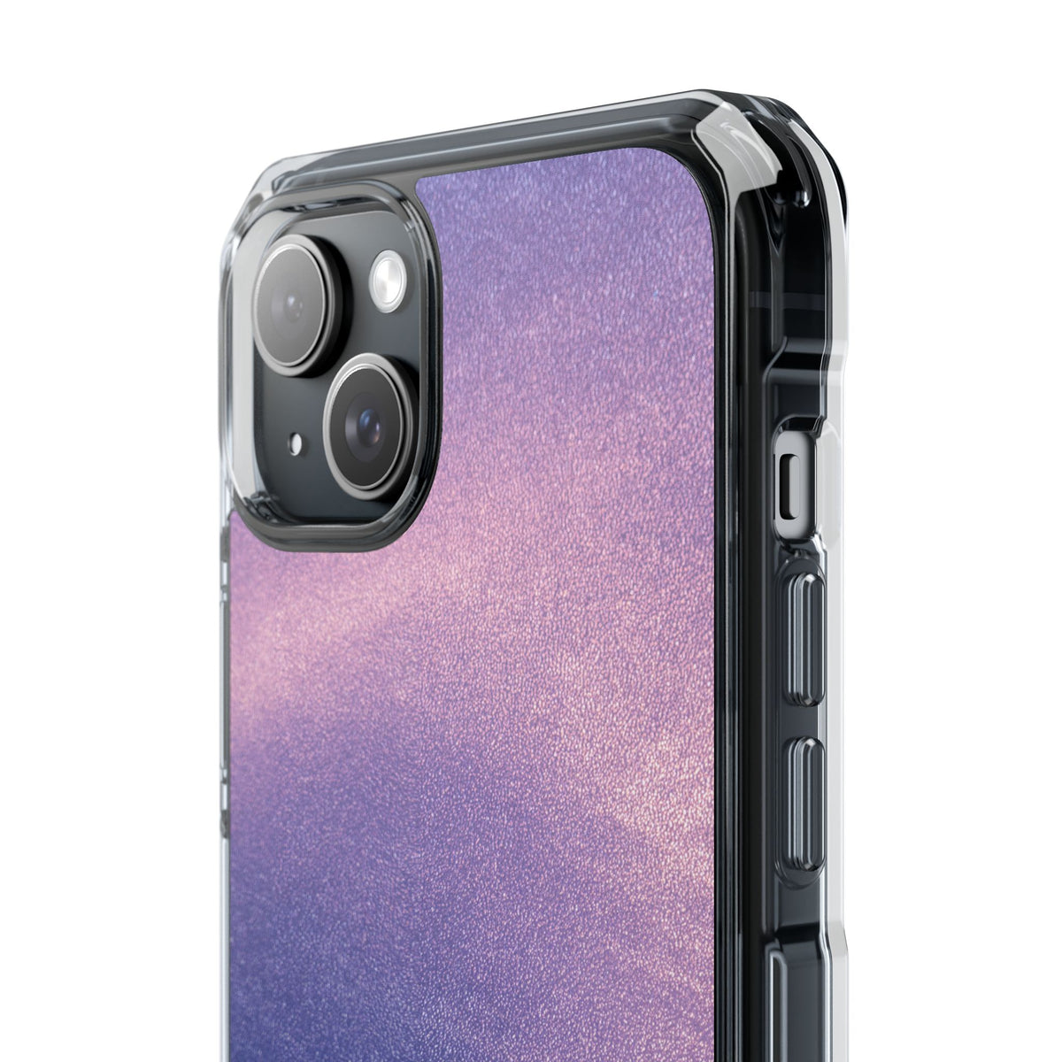 Ethereal Violet Glow · Clear Impact Magnetic Phone Case for iPhone · Purple