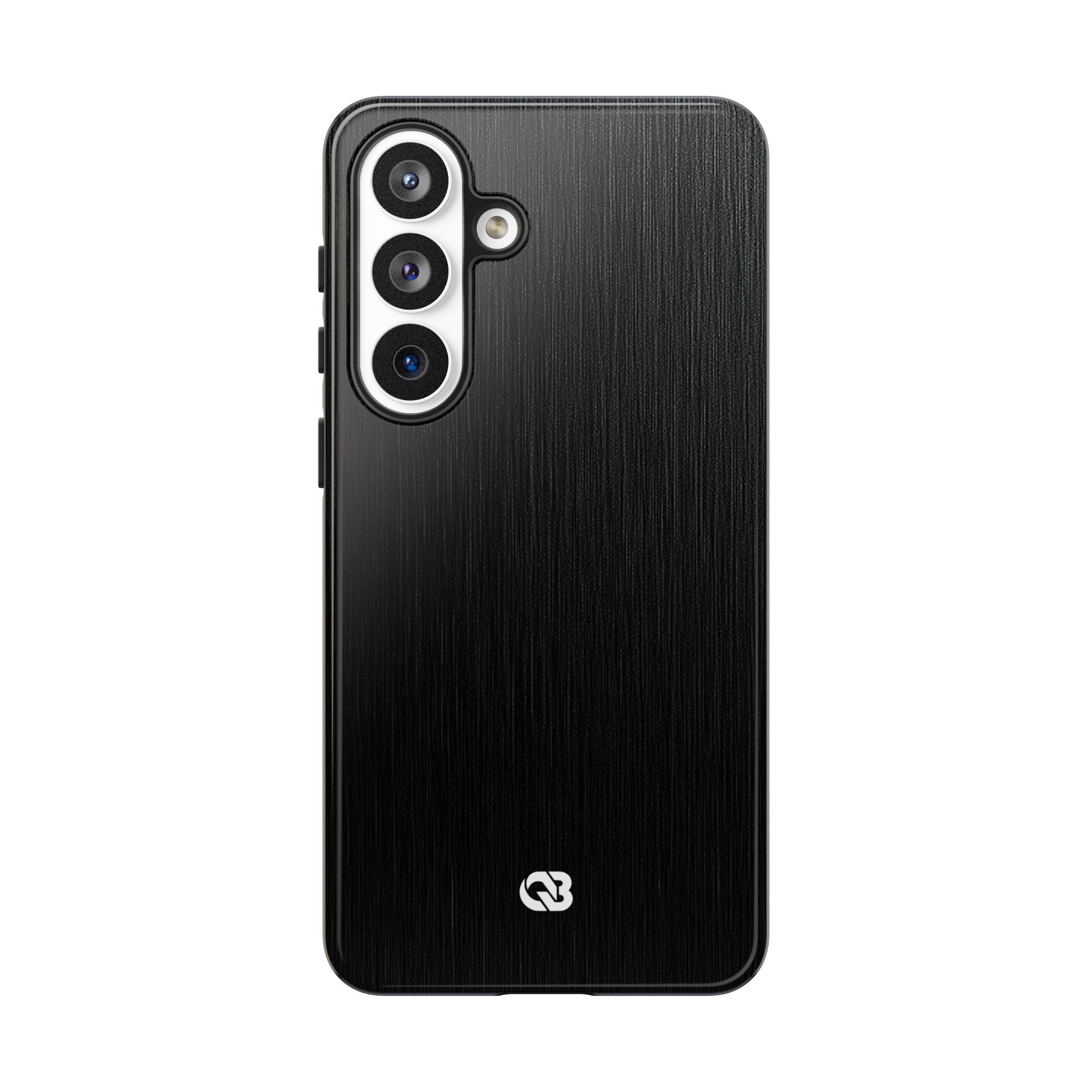 Black Tough Phone Case for Samsung - Brushed Obsidian Slate