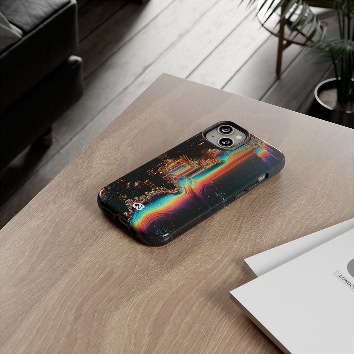 Prismatic Circuit · Tough Phone Case for iPhone · Black