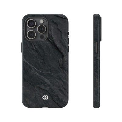 Dark Slate Strata · Tough Phone Case for iPhone · Black