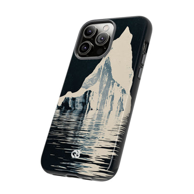 Blue Tough Phone Case for iPhone - Frozen Navy Monolith