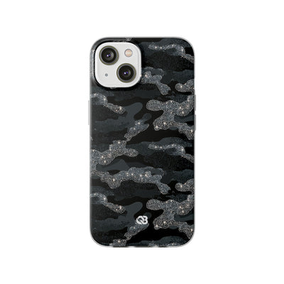 Glitter Shadow Camo · Lite Phone Case for iPhone ·  Black