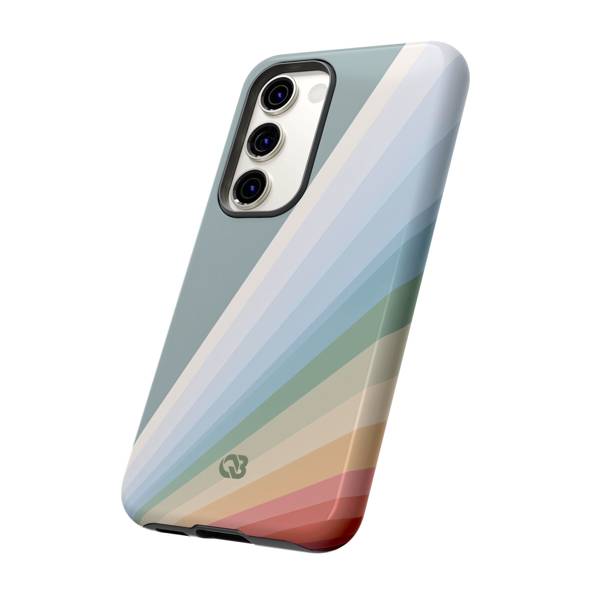 Green Tough Phone Case for Samsung - Sage Prism Beam