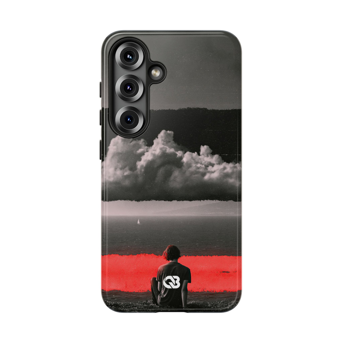 Crimson Horizon · Tough Phone Case for Samsung · Black