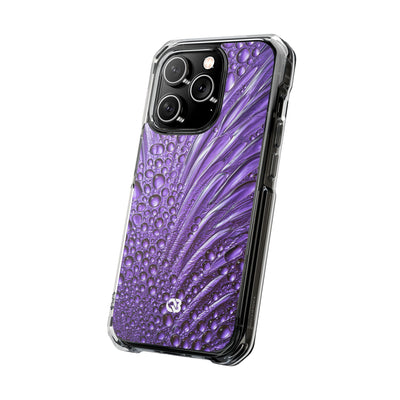 Violet Liquid Gel · Clear Impact Magnetic Phone Case for iPhone · Purple
