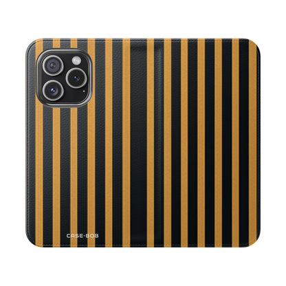 Golden Stripes - iPhone 15 Pro Case - Wallet
