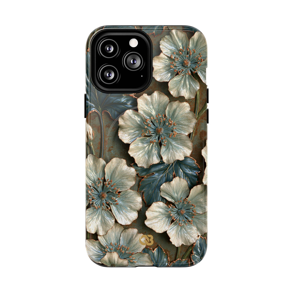 Gilded Blossom Reverie · Tough 2.0 Magnetic Phone Case for iPhone · Teal