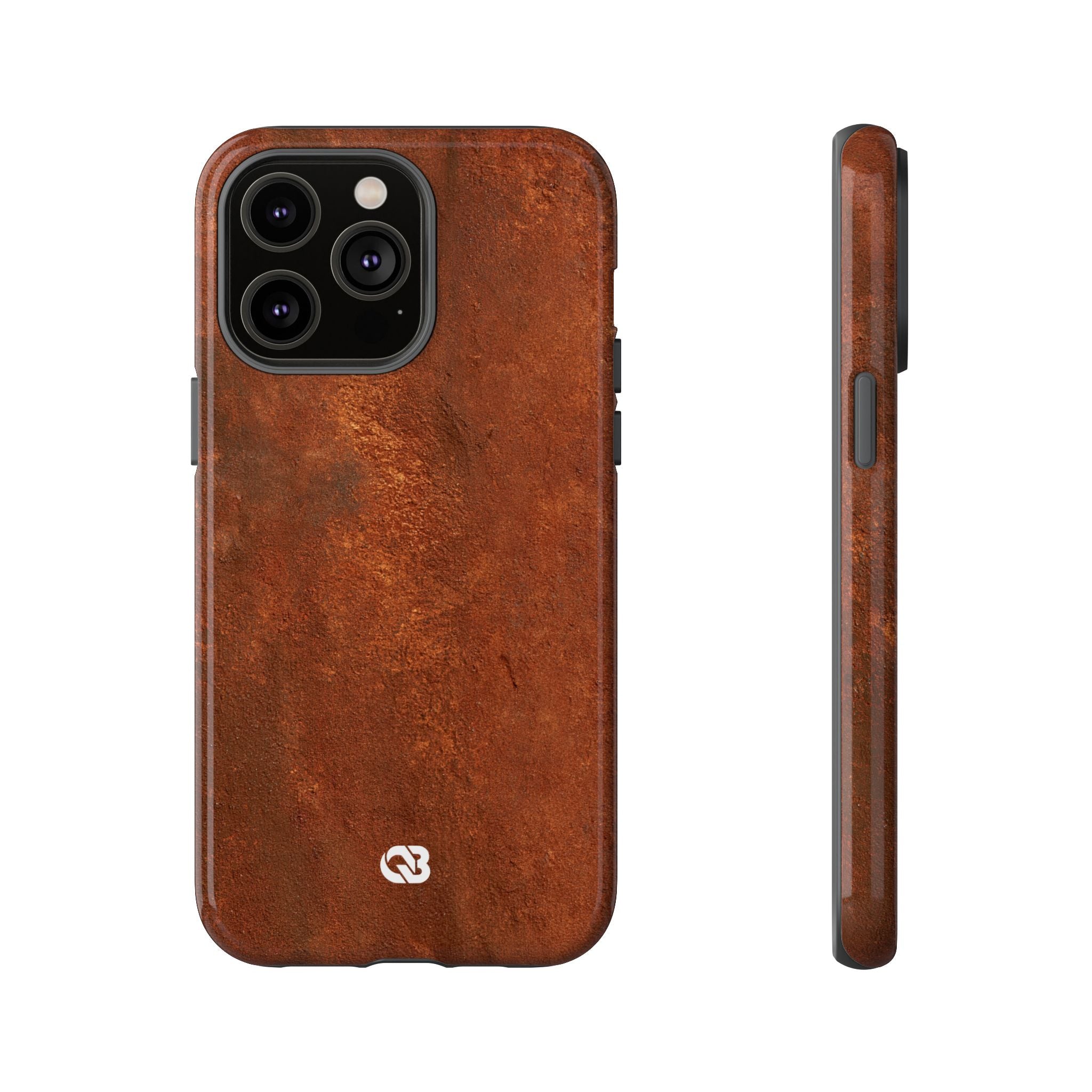 Orange Tough Phone Case for iPhone - Oxidized Iron Crust