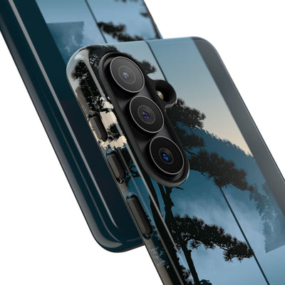 Blue Tough Phone Case for Samsung - Kyoto Mist Pine