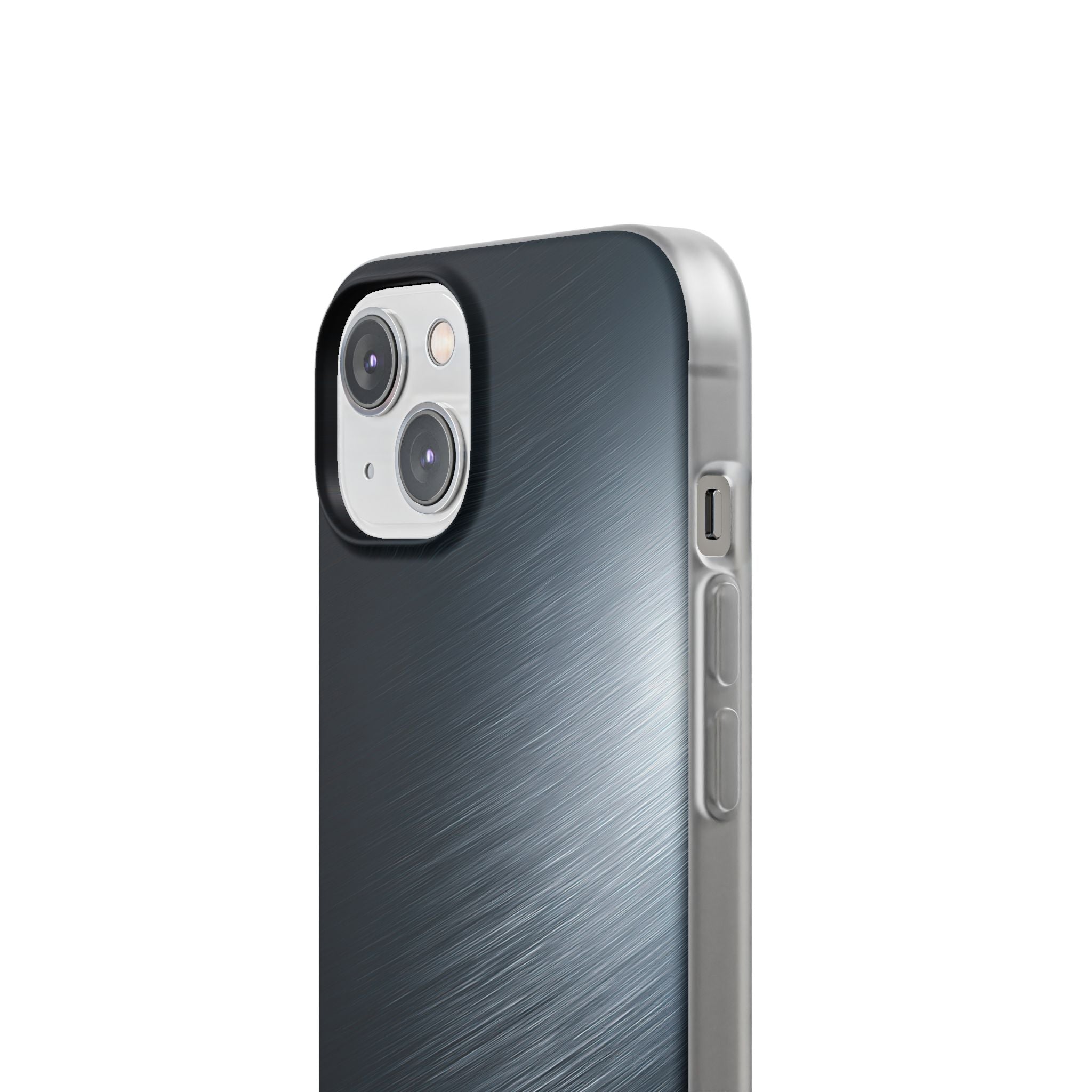 Grey Lite Phone Case for iPhone - Charcoal Brushed Steel