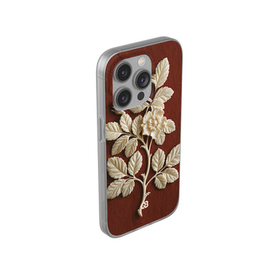 Ivory Wild Rose · Lite Phone Case for iPhone ·  Red