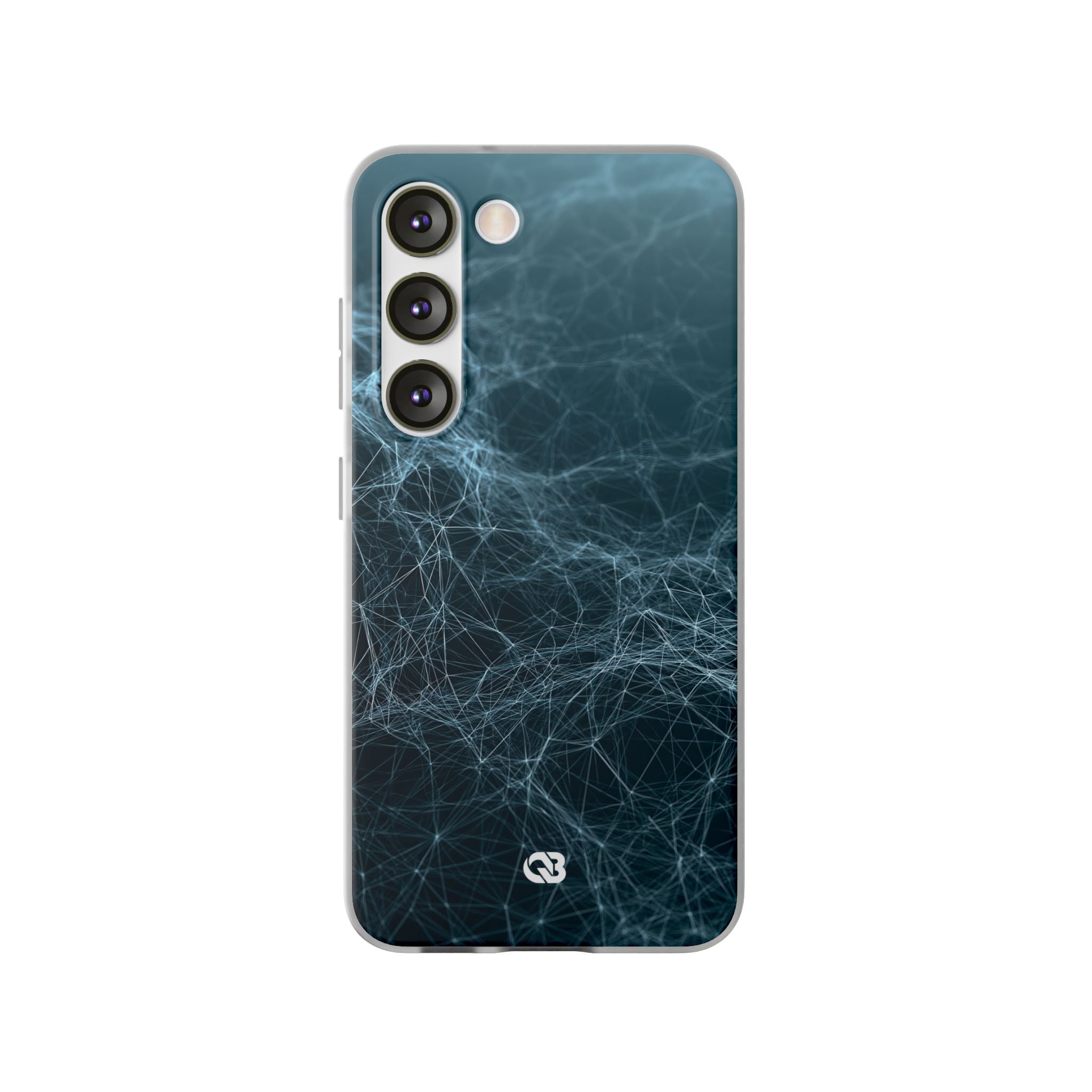 Teal Lite Phone Case for Samsung - Arctic Neural Mesh