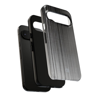 Grey Tough Phone Case for Google Pixel - Static Vertical Dither