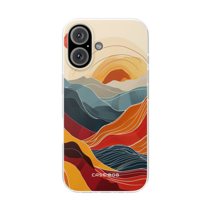 Sunlit Ridges iPhone 16 Case - Soft