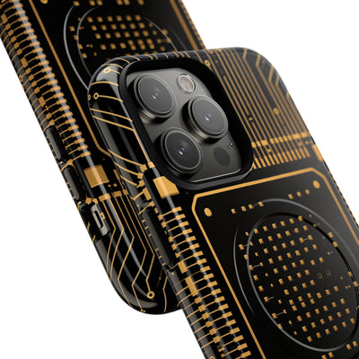 Gold Tough 2.0 Magsafe Phone Case for iPhone - Cyber Gold Processor