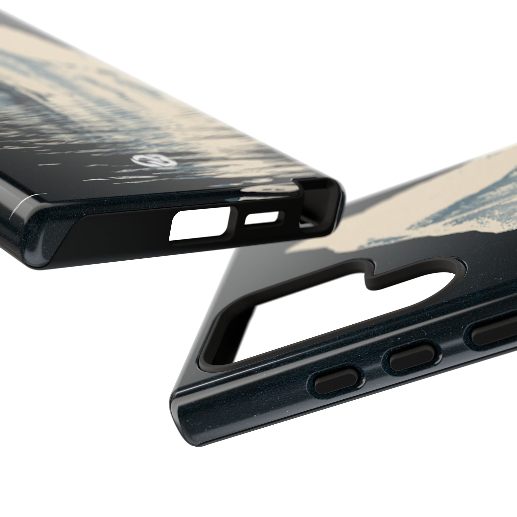 Blue Tough Phone Case for Samsung - Frozen Navy Monolith