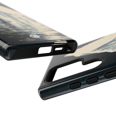 Blue Tough Phone Case for Samsung - Frozen Navy Monolith