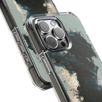 Ashen Dissolution · Clear Impact Magnetic Phone Case for iPhone ·  Black