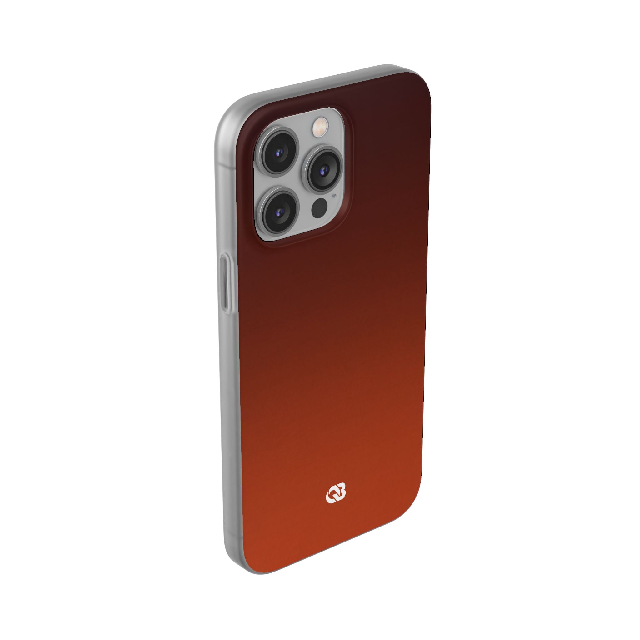 Orange Lite Phone Case for iPhone - Obsidian Ember Fade