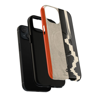 Orange Tough 2.0 Magsafe Phone Case for iPhone - Orange Monolith Rift