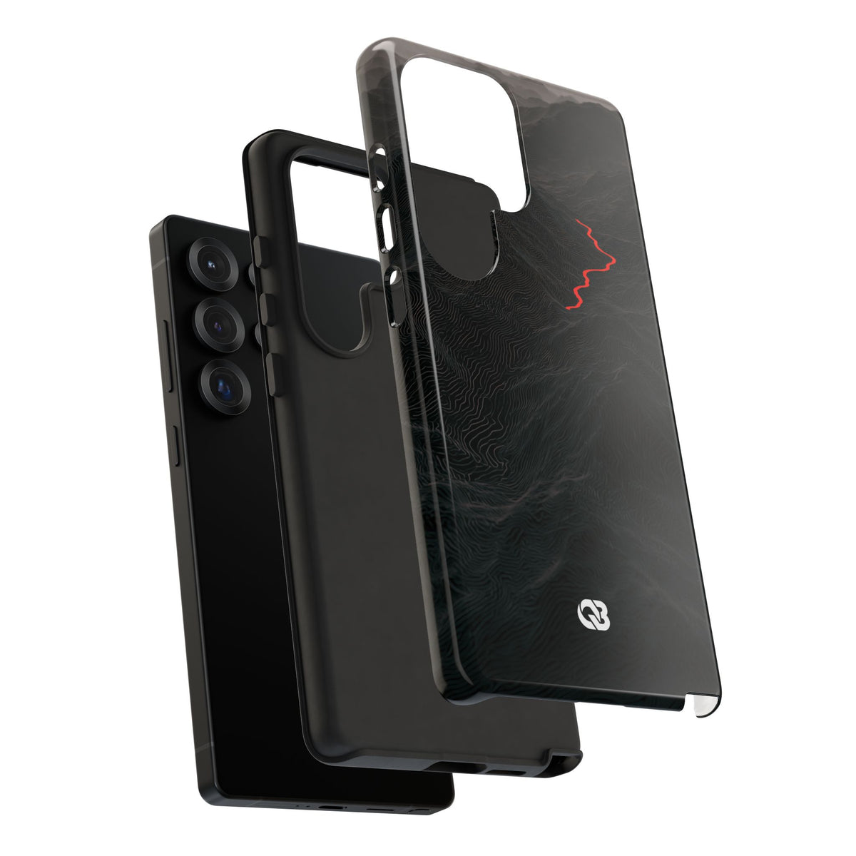 Crimson Ridge Pass · Tough Phone Case for Samsung · Black