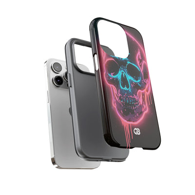 Neon Drip Skull · Tough Phone Case for iPhone · Black