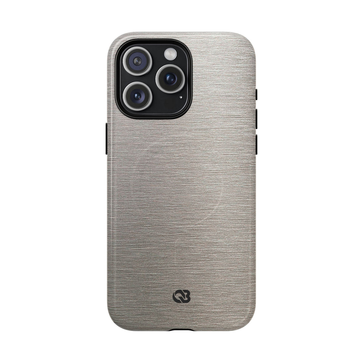 Brushed Silver Alloy · Tough 2.0 Magnetic Phone Case for iPhone · Silver