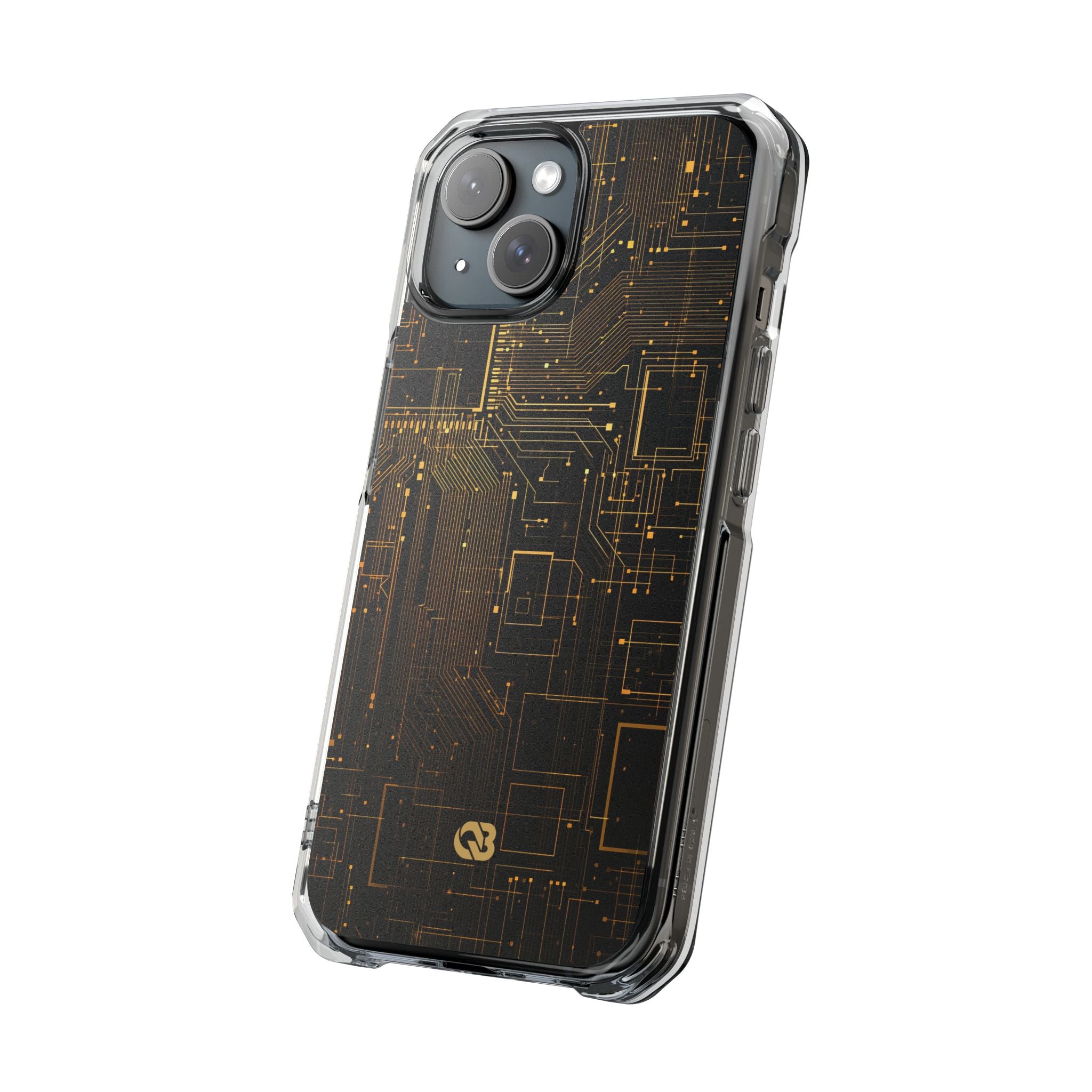 Gold Impact MagSafe Phone Case for iPhone - Amber Core Mainframe