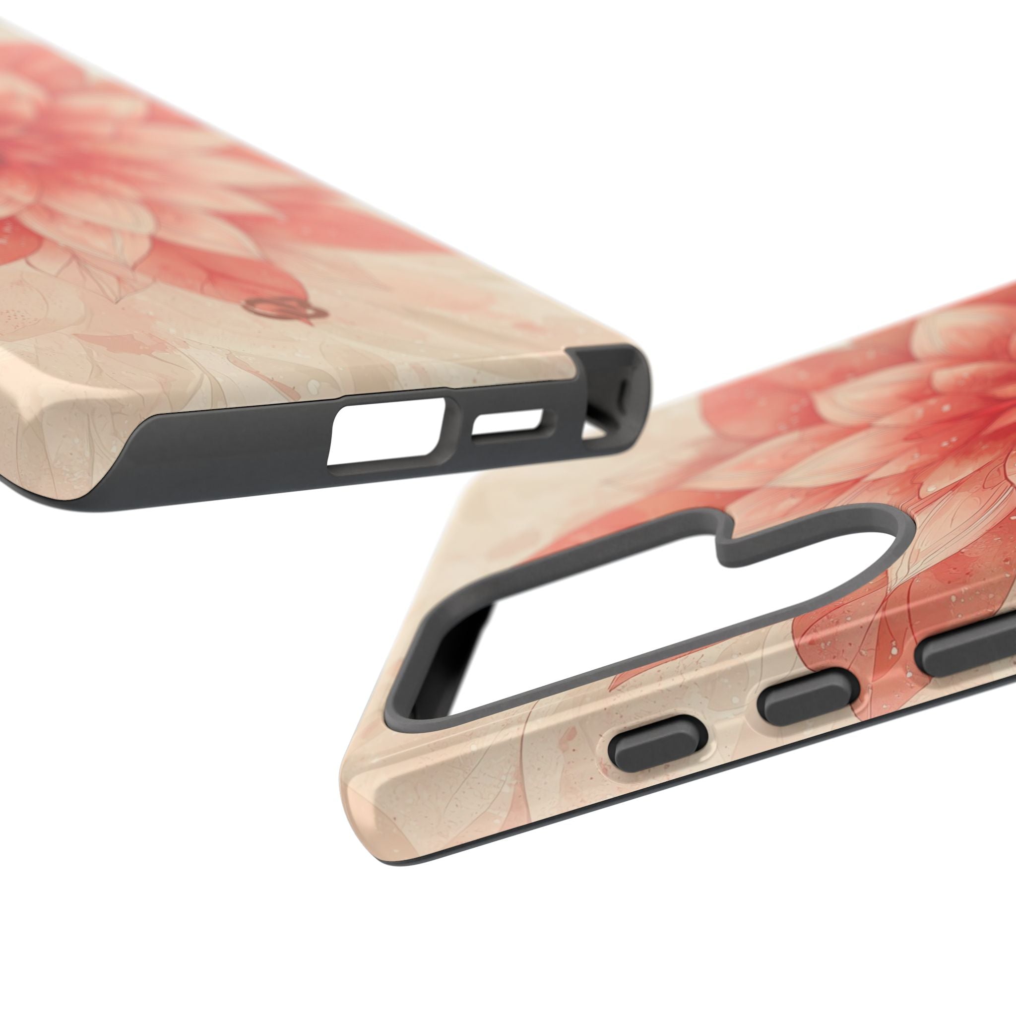 Coral Layered Bloom · Tough Handyhülle für Samsung