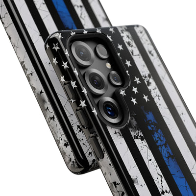 Gritty Cobalt Flag · Tough Handyhülle für Samsung