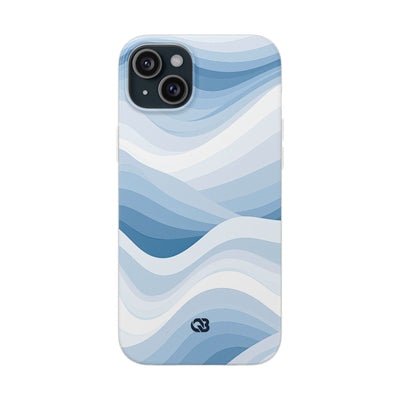 Blue Lite Phone Case for iPhone - Glacial Indigo Flow