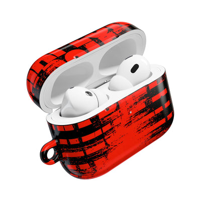 Crimson Redaction · Hard Case for AirPods & AirPods Pro · Black