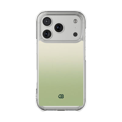Muted Sage Ombre · Clear Impact Magnetic Phone Case for iPhone · Green