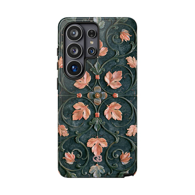 Florentine Rose Arabesque · Tough Phone Case for Samsung · Green