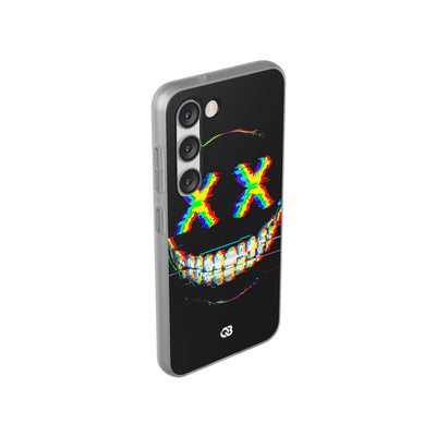 Glitch Grin Distortion · Soft Handyhülle für Samsung
