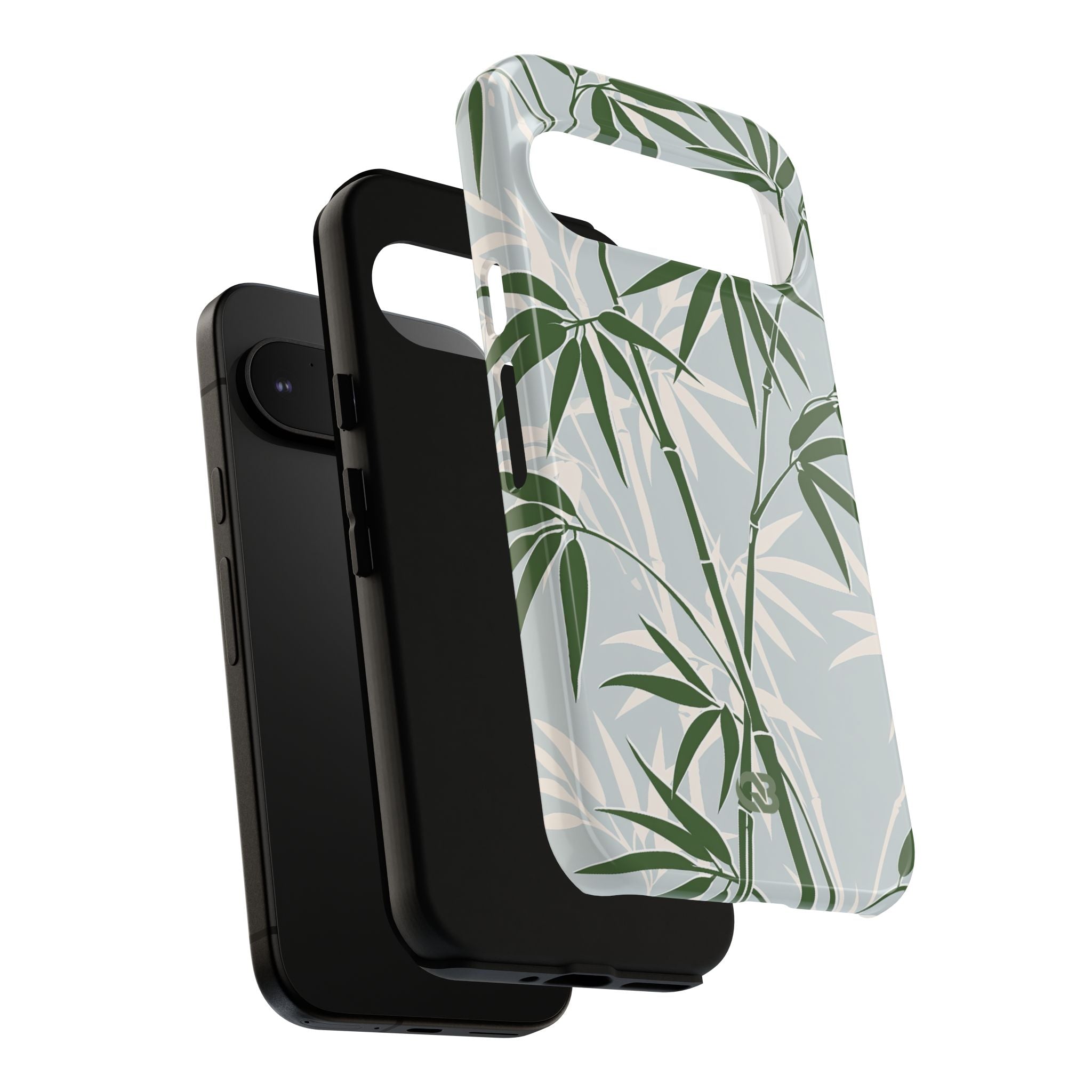 Green Tough Phone Case for Google Pixel - Kyoto Bamboo Canopy