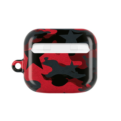 Crimson Skull Camo · Hard Case for AirPods & AirPods Pro · Red