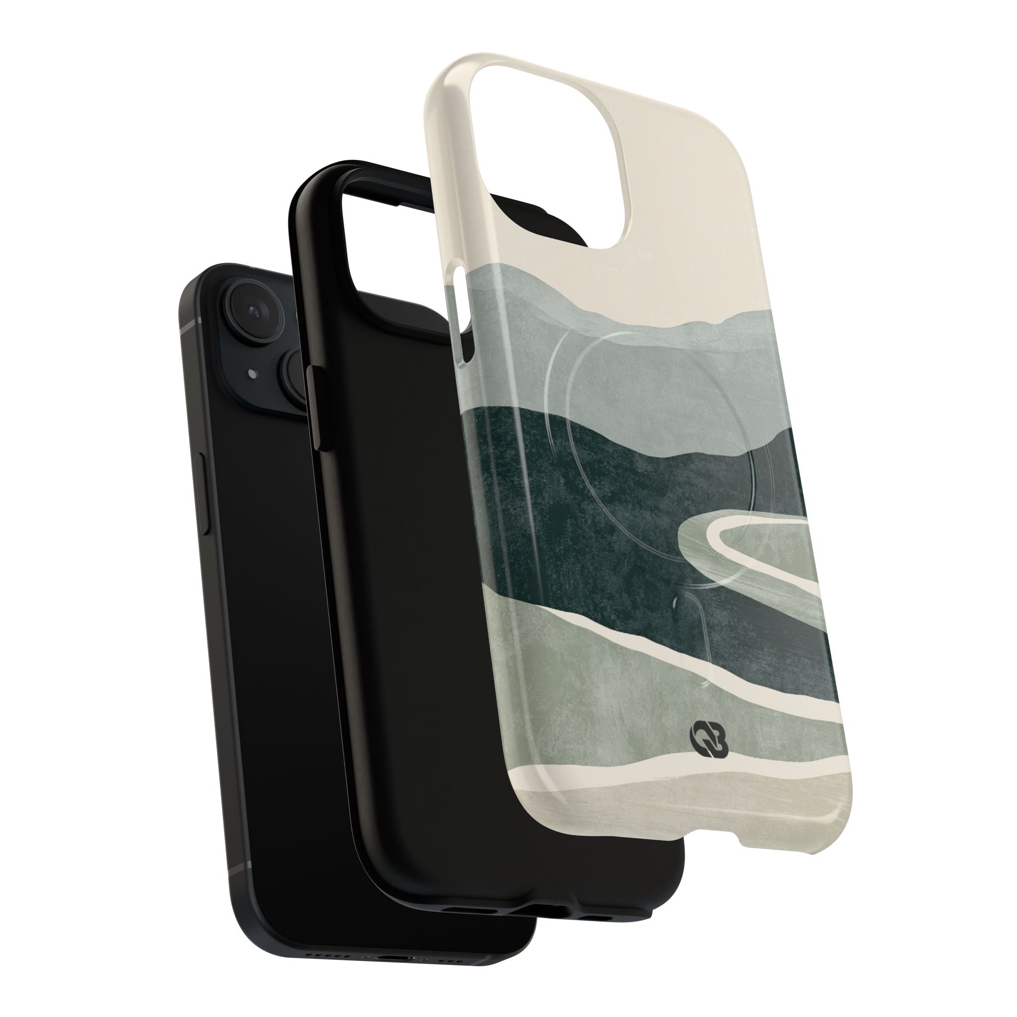 Green Tough 2.0 Magsafe Phone Case for iPhone - Misty Sage Valley