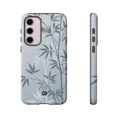 Misty Bamboo Grove · Tough Phone Case for Samsung · Blue