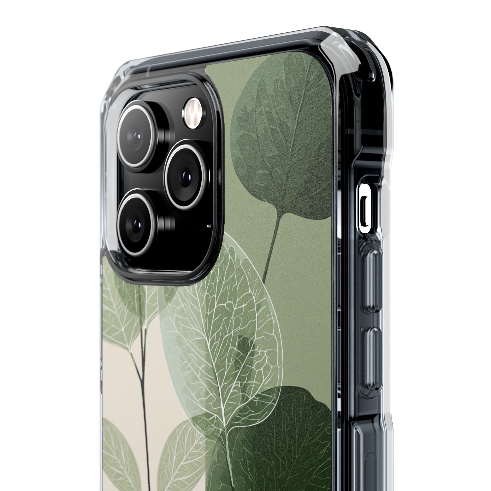 Green Impact MagSafe Phone Case for iPhone - Sage Leaf Skeletals