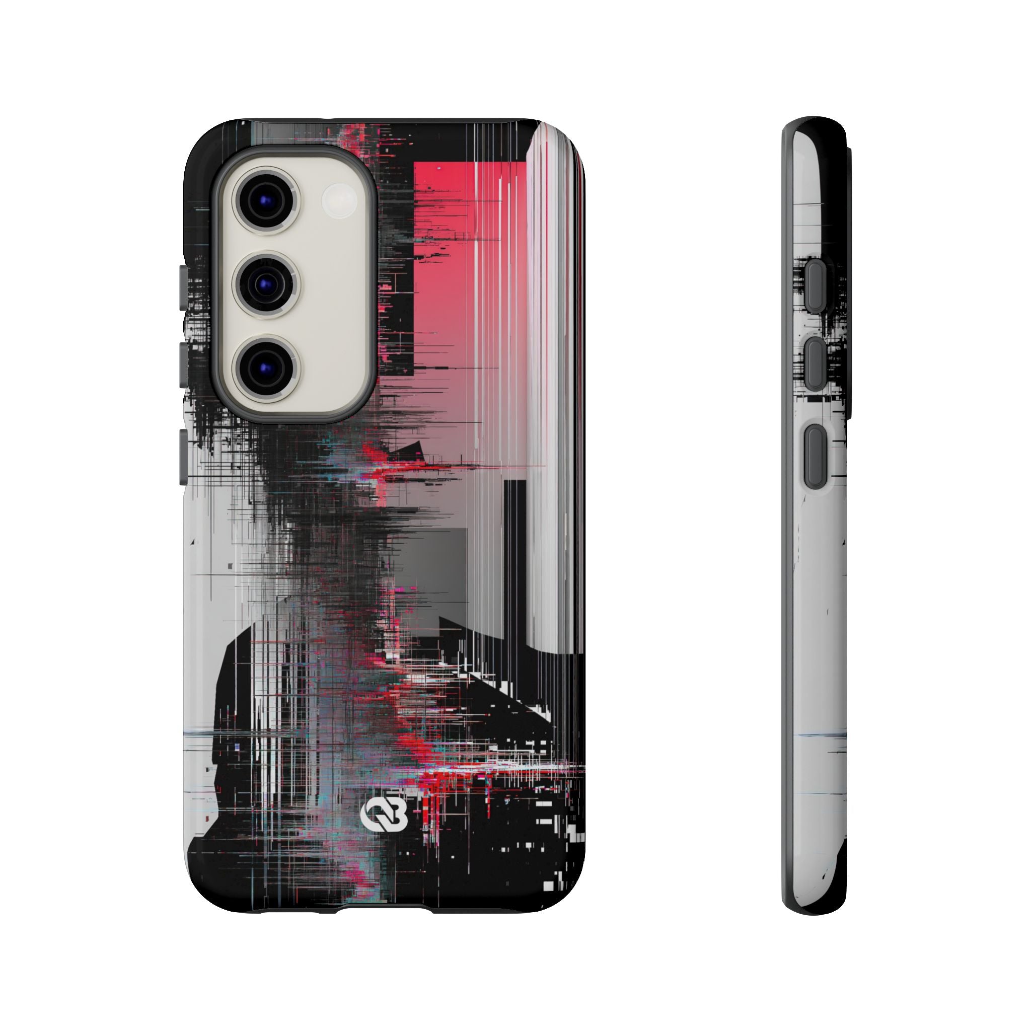 Black Tough Phone Case for Samsung - Crimson Data Leak