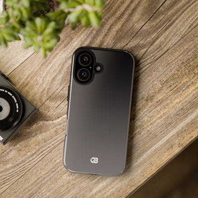 Grey Tough Phone Case for iPhone - Obsidian Ash Fade