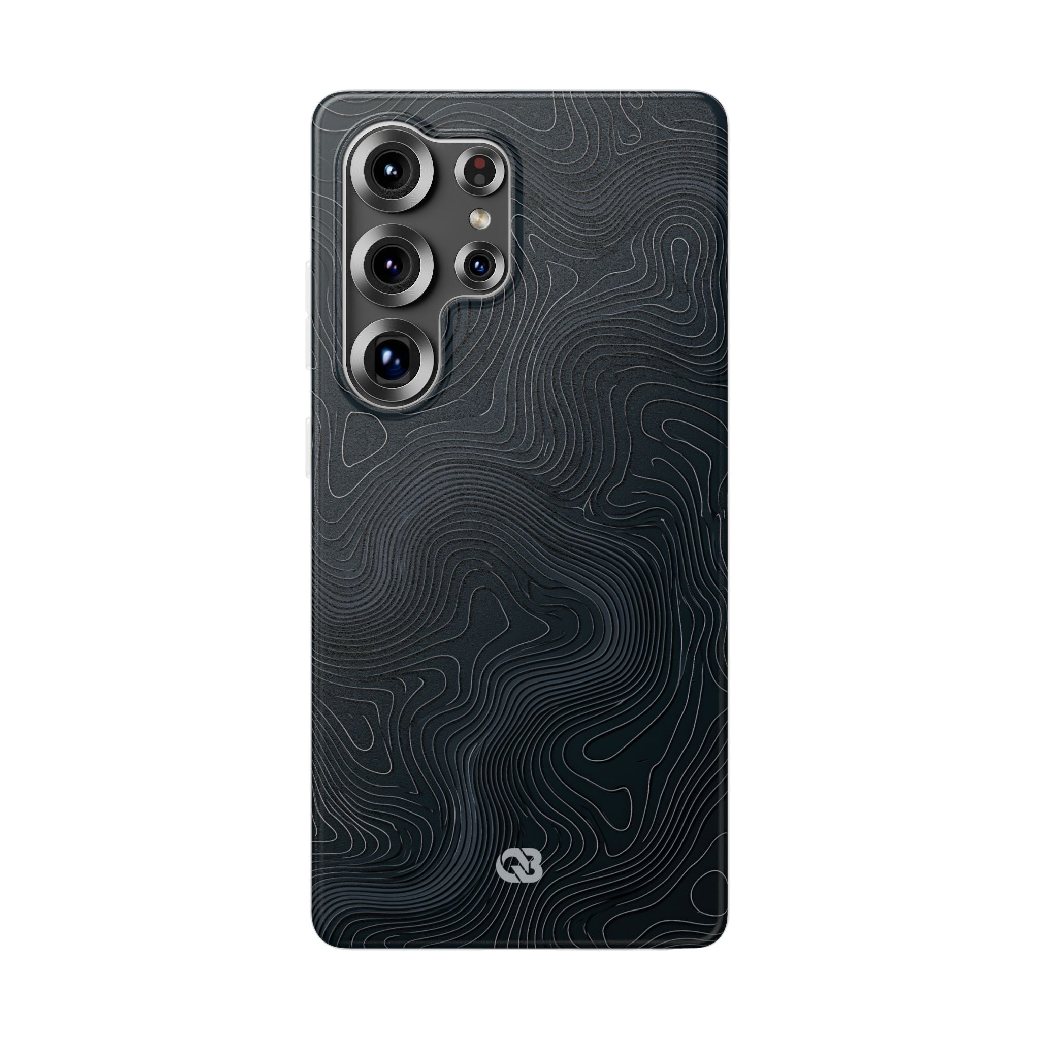 Black Lite Phone Case for Samsung - Obsidian Ridge Topo