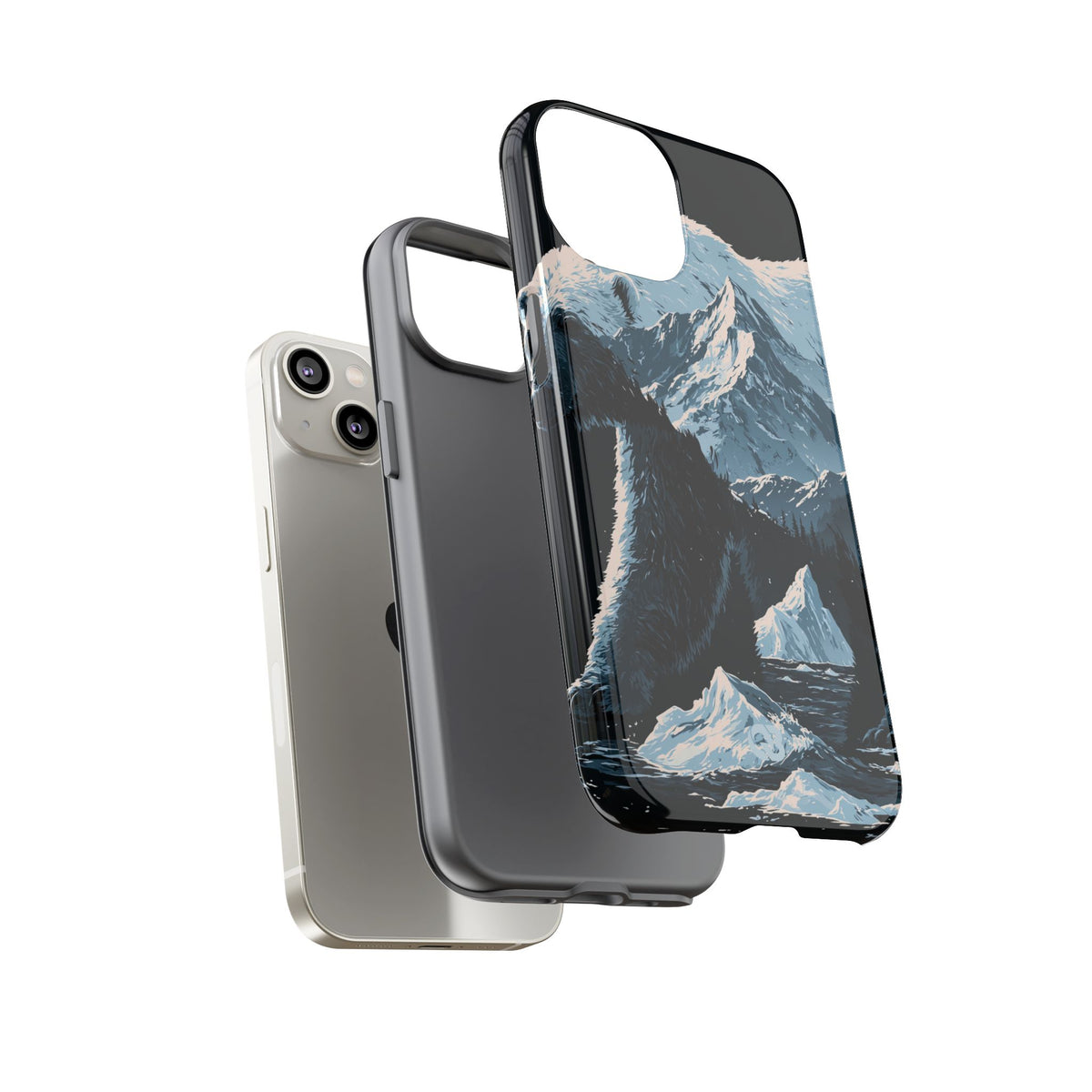 Nordic Arctic Bear · Tough Phone Case for iPhone · Black