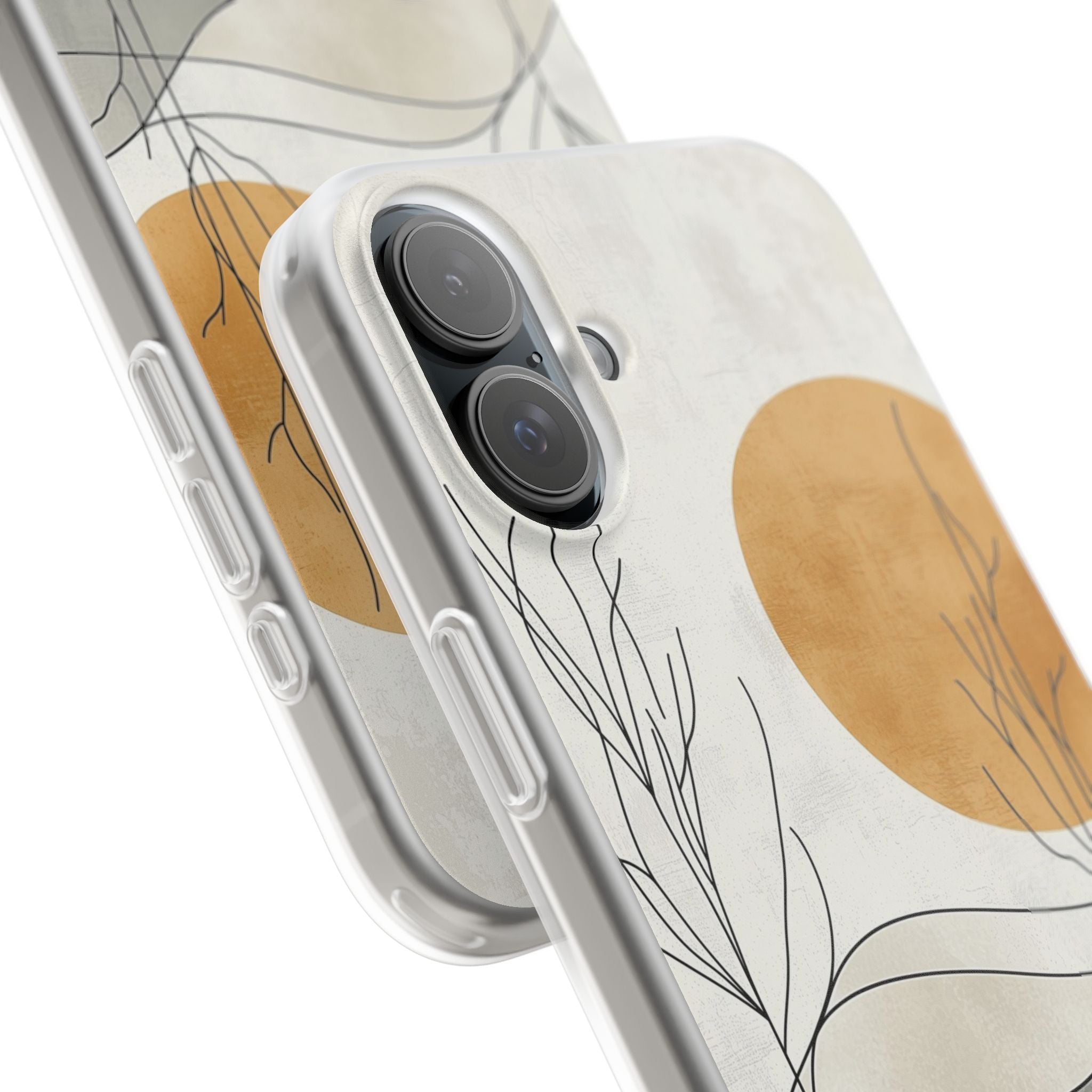 Burnt Horizon Lines · Soft Phone Case for iPhone