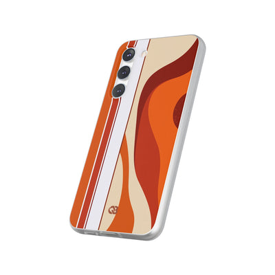 Orange Lite Phone Case for Samsung - Terracotta Metro Line